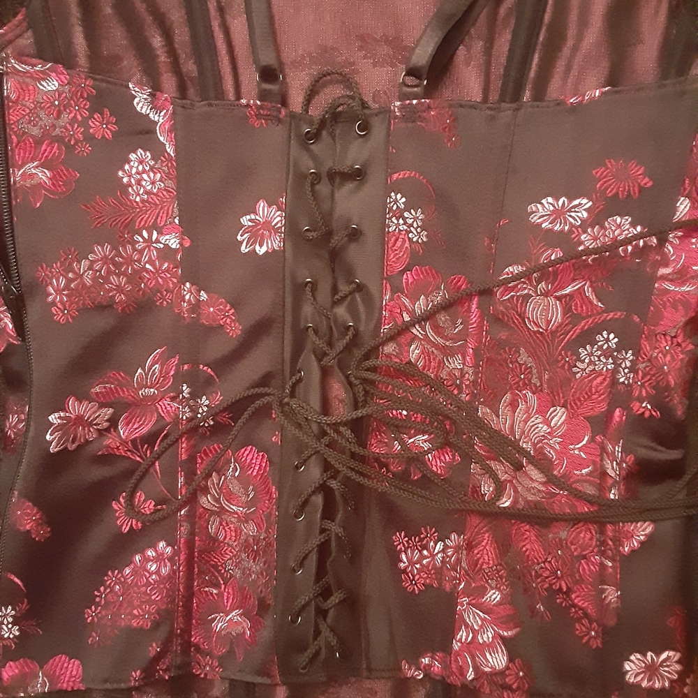 Jacquard Print Corset - Picture 2 of 7